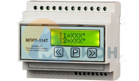 Терморегулятор МПРТ-112Т-KTY с датчиком температуры 1 кВт (DIN, цифровое управление)